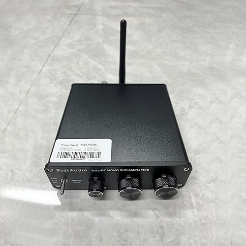 Miniatura 8 de Fosi Audio M01-BT Bluetooth 5.0 300 vatios amplificador de subwoofer de cine en casa de frecuencia completa Mini audio estéreo Hi-Fi mono