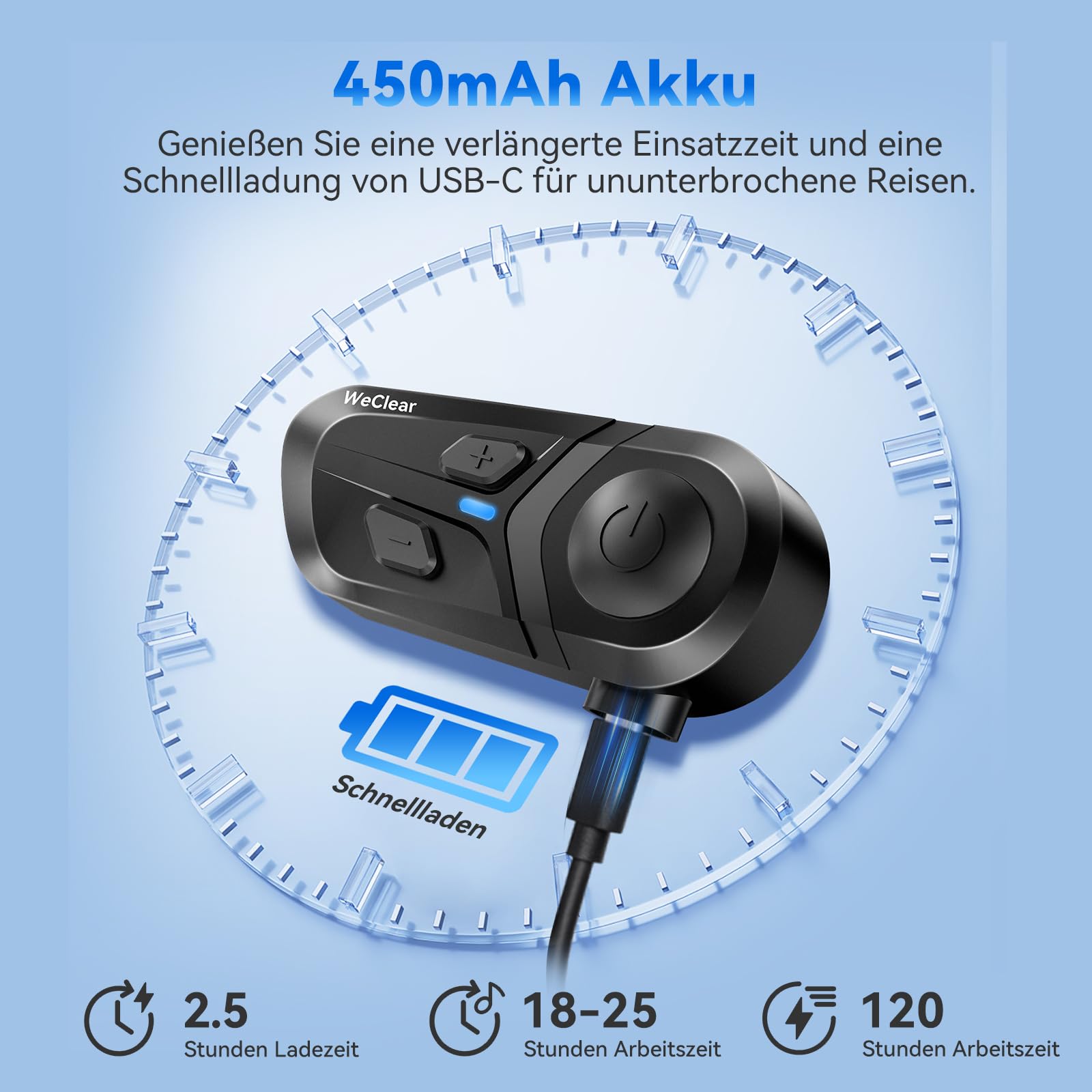 L1 Casques Bluetooth Moto avec Assistant Vocal, Écouteur Bluetooth pour Écouter Musique, GPS, Appels, Réduction du Bruit DSP/CVC, Haut-Parleur HiFi 40mm, étanche IP67