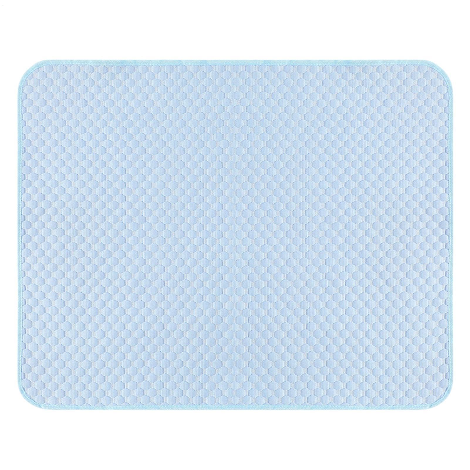 Generico Tappetino Refrigerante Cane Gatto - Materiale Seta Ghiaccio, Impermeabile (Taglie S/M/L) - Casa, Viaggio, Giardino - Design Arrotolabile