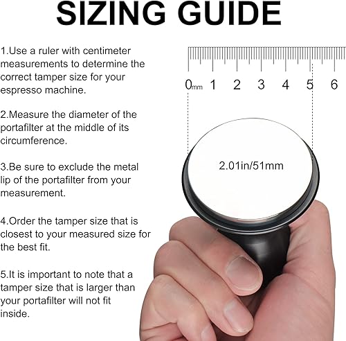 Miniatura 5 de Tamper de café calibrado con resorte para máquina de café expreso, herramienta esencial de espresso para resultados de apisonamiento perfectos, se