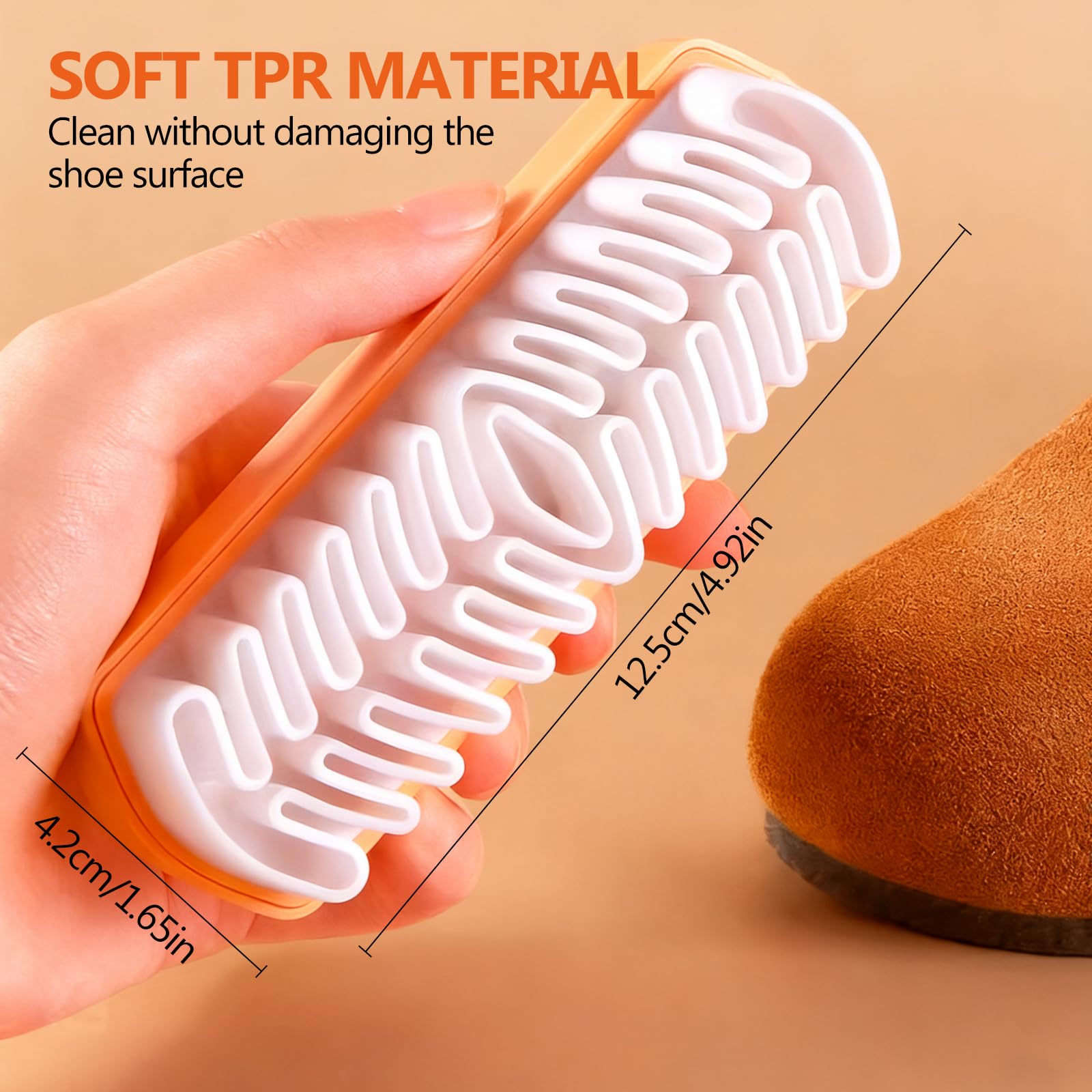 Lot De 4 Brosses En Daim Pour Chaussures, Polyvalentes, Avec Poils En Laiton, Gomme, Daim Et Velours