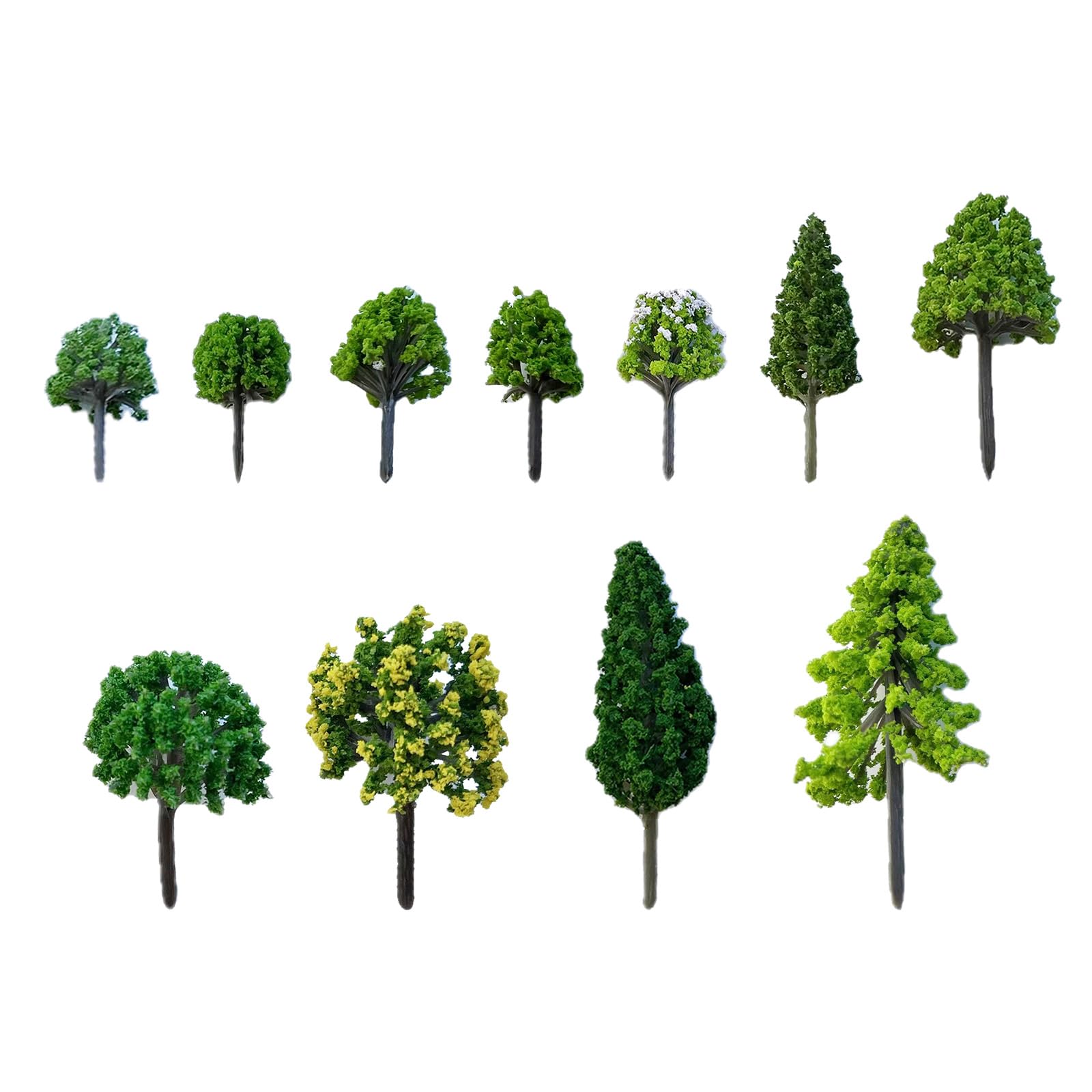 ANZIWU Model Trees Diorama Small, 11pcs Miniature Trees Mini Landscape Tree