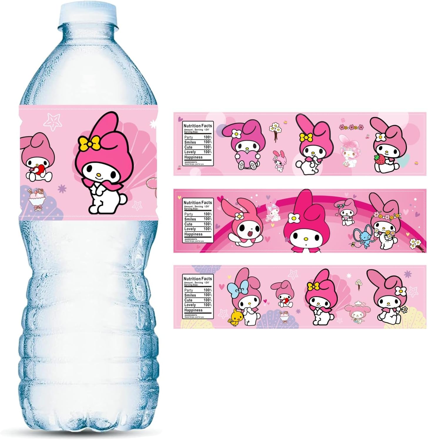 24Pcs BTS Water Bottle Labels Sticker for BTS Birthday