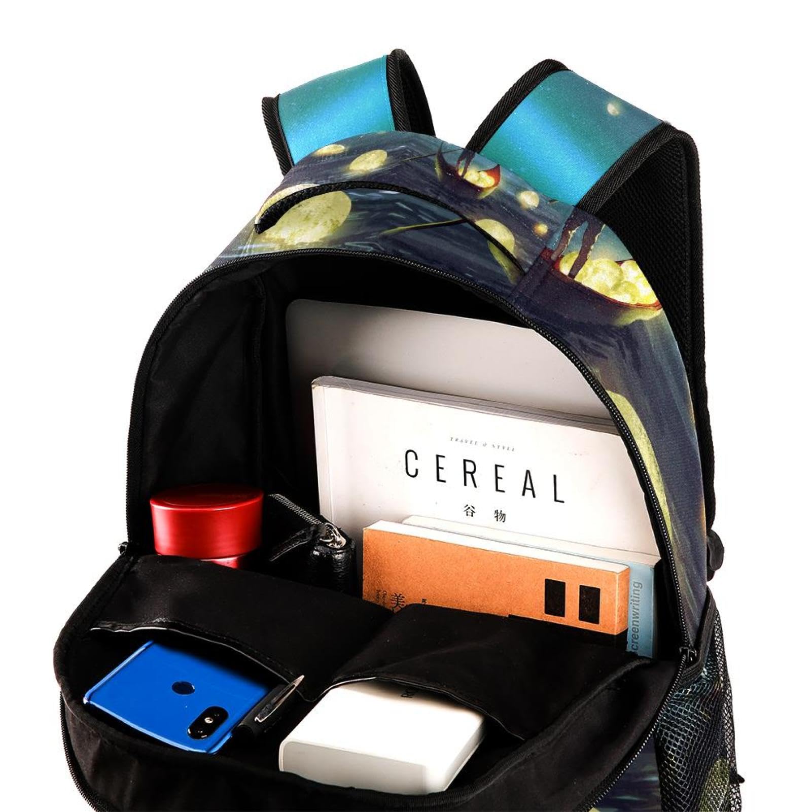 Zaino scolastico per uomini e donne, borsa da viaggio per laptop Starlight, zaino leggero per università, zaino casual per libri