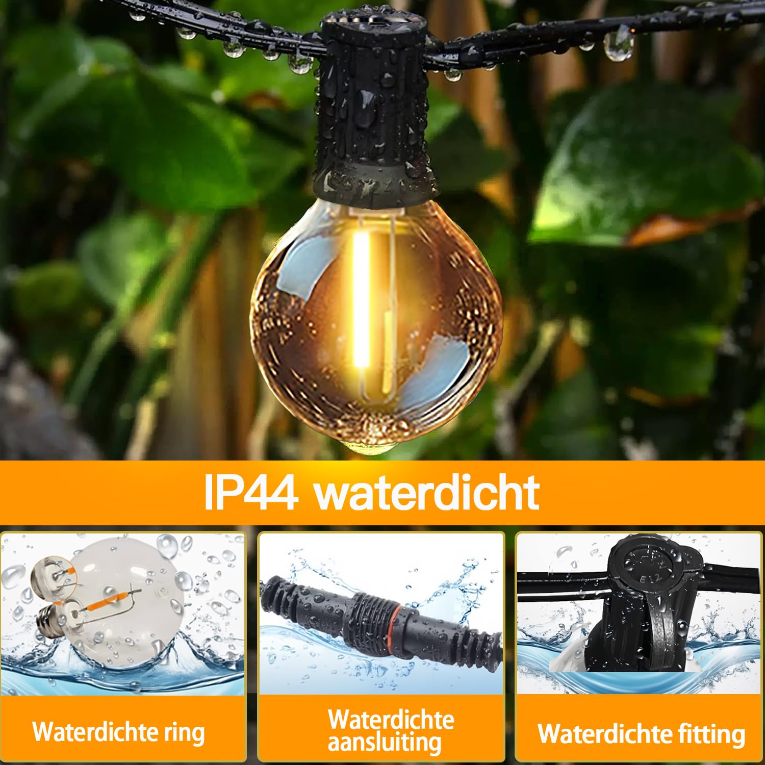 extérieur Link Light lampion chain IP44 3000K 72x2lm 12V, Référence Paulmann 945