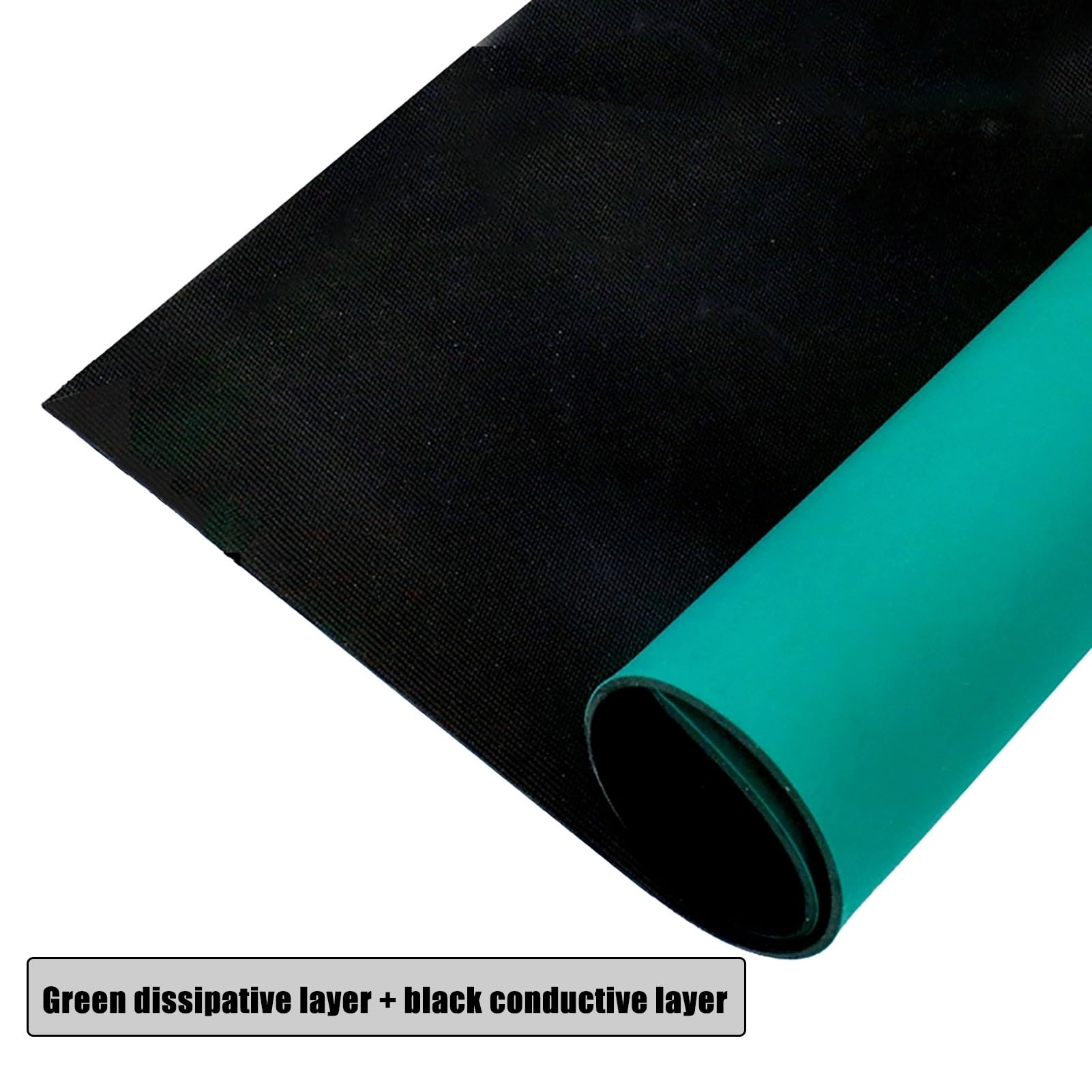 Rotolo di tappetino per saldatura, antistatico, resistente alle alte temperature, per riparazione di circuiti, tappetino da scrivania in vinile per elettronica, 80 x 1000 x 0,3 cm