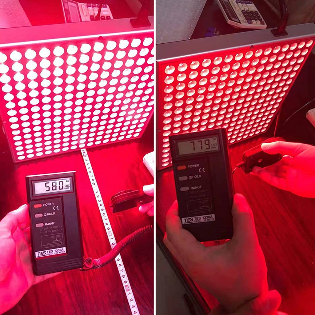 Dispositivos Multifunción de Terapia de Luz Roja-Lámpara de Calor de 45W para Alivio del Dolor de Músculos y Articulaciones-Rojo Profundo de 660 NM Y Infrarrojo Cercano de 850 NM