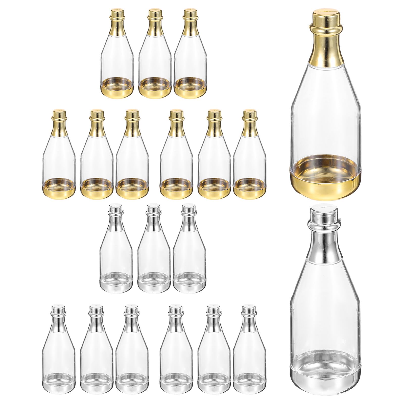 Artibetter Boite Dragees Personnalisable en Plastique Forme Bouteille, Lot de 20 Pièces pour Boîte de Bonbons de Mariage et Boîtes à Dragées de Mariage, pour Wedding