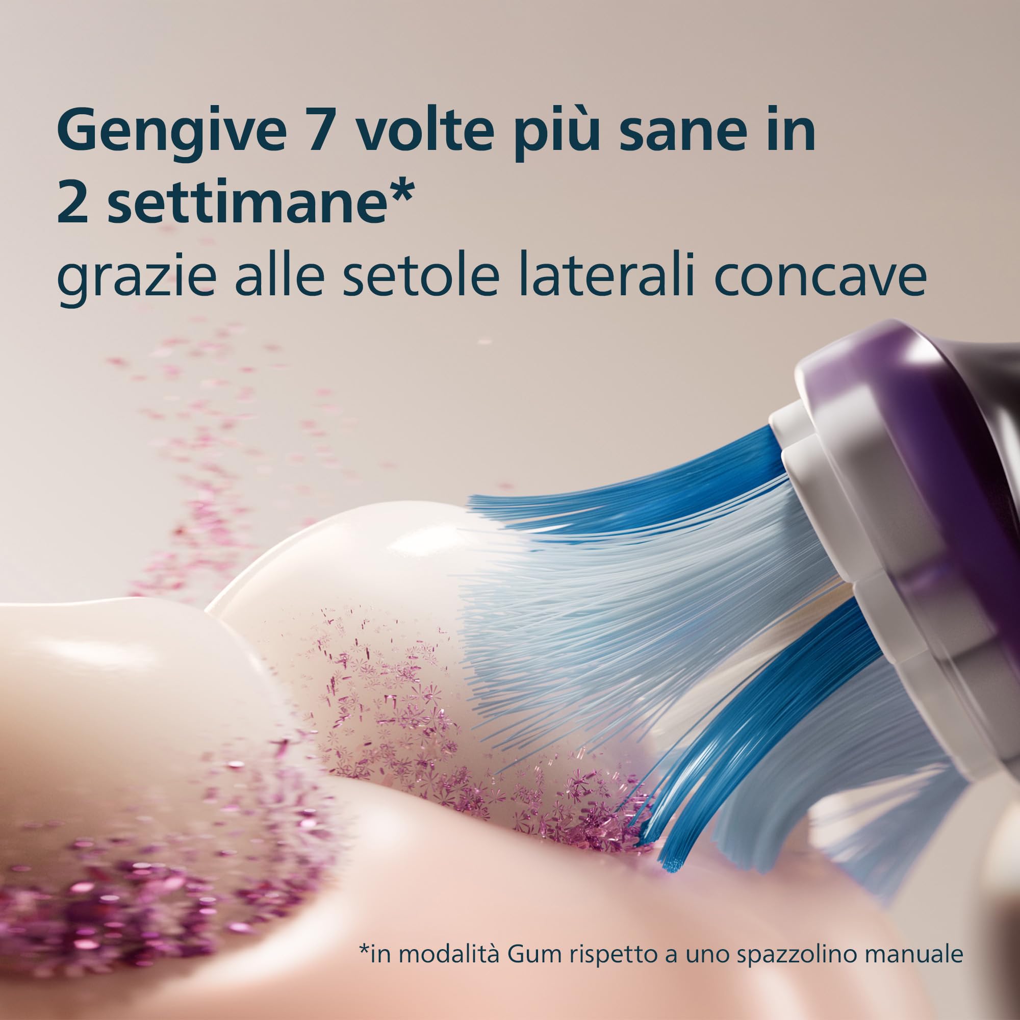 Philips Sonicare G3 Premium Gum Care, testine di ricambio originali, nero, confezione da 6, HX9056/88, Nuovo, 6 Testine