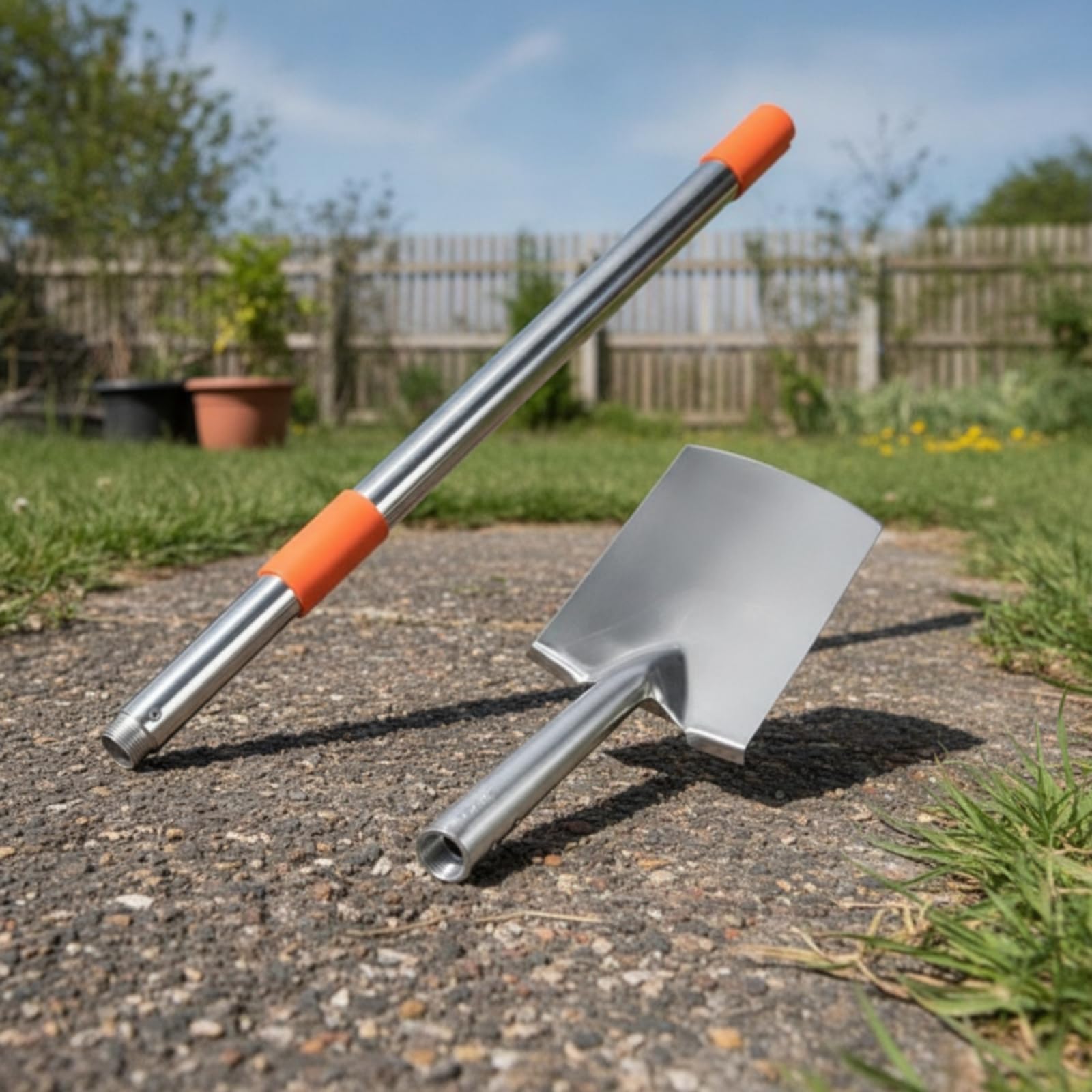 Pala Pieghevole Scavo Giardino Attrezzo, Pala A Punta Curva Verde Con Asta Telescopica Da 1,1 Metri