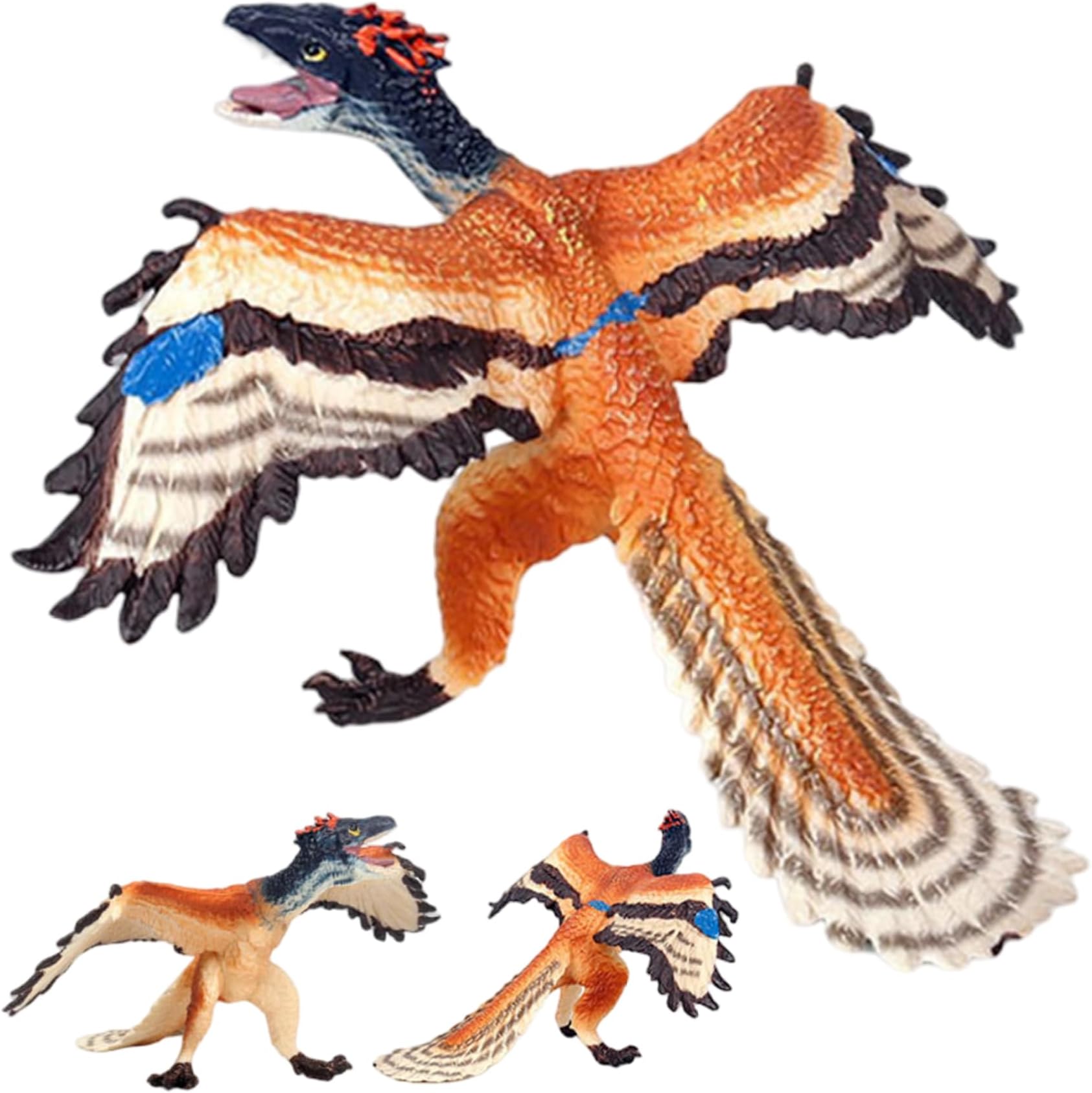 Kids Dinosaur Toys 4.33x5.12x2.56 Safe Plastic Realistic Simulation Archaeopteryx Dinosaur Toys Creative Party Supplies for Kids Boys Toddler
