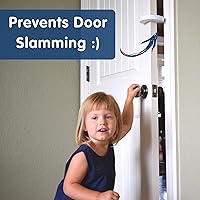 Vista 3 de Wittle Protector de pellizco para dedos, tope de puerta a prueba de bebés con espuma suave y duradera, evita que las puertas se golpeen, evita