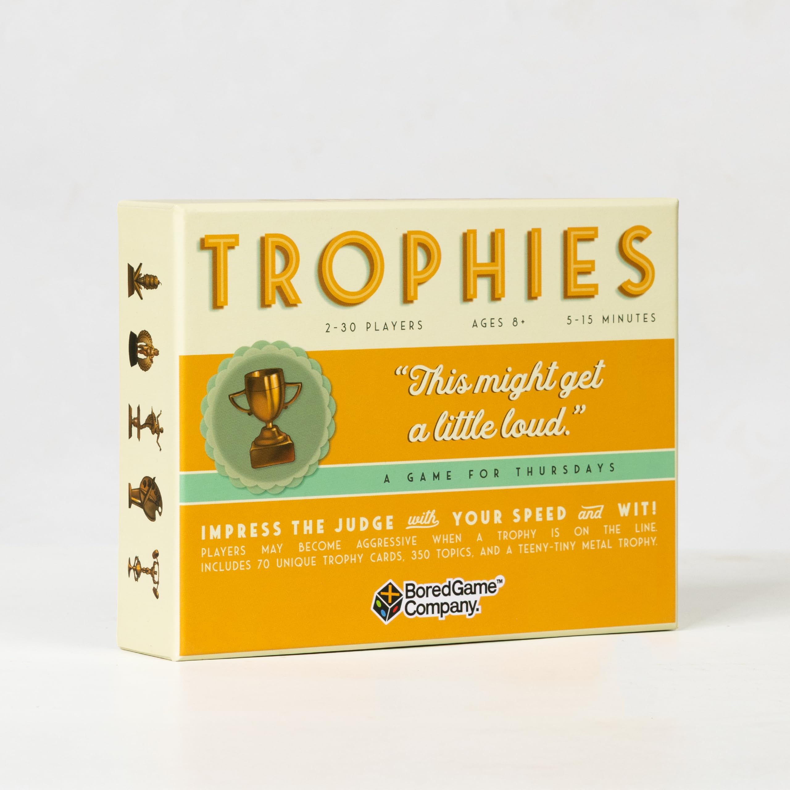 Bored Game Company Trophies Card Game - Quick and Simple Word Party Game for 2-30 Players for Adult,Pack of 1-image-34