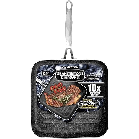 Granitestone Grill Pan: Supreme Nonstick and Scratchproof Cookware for Expert Grilling