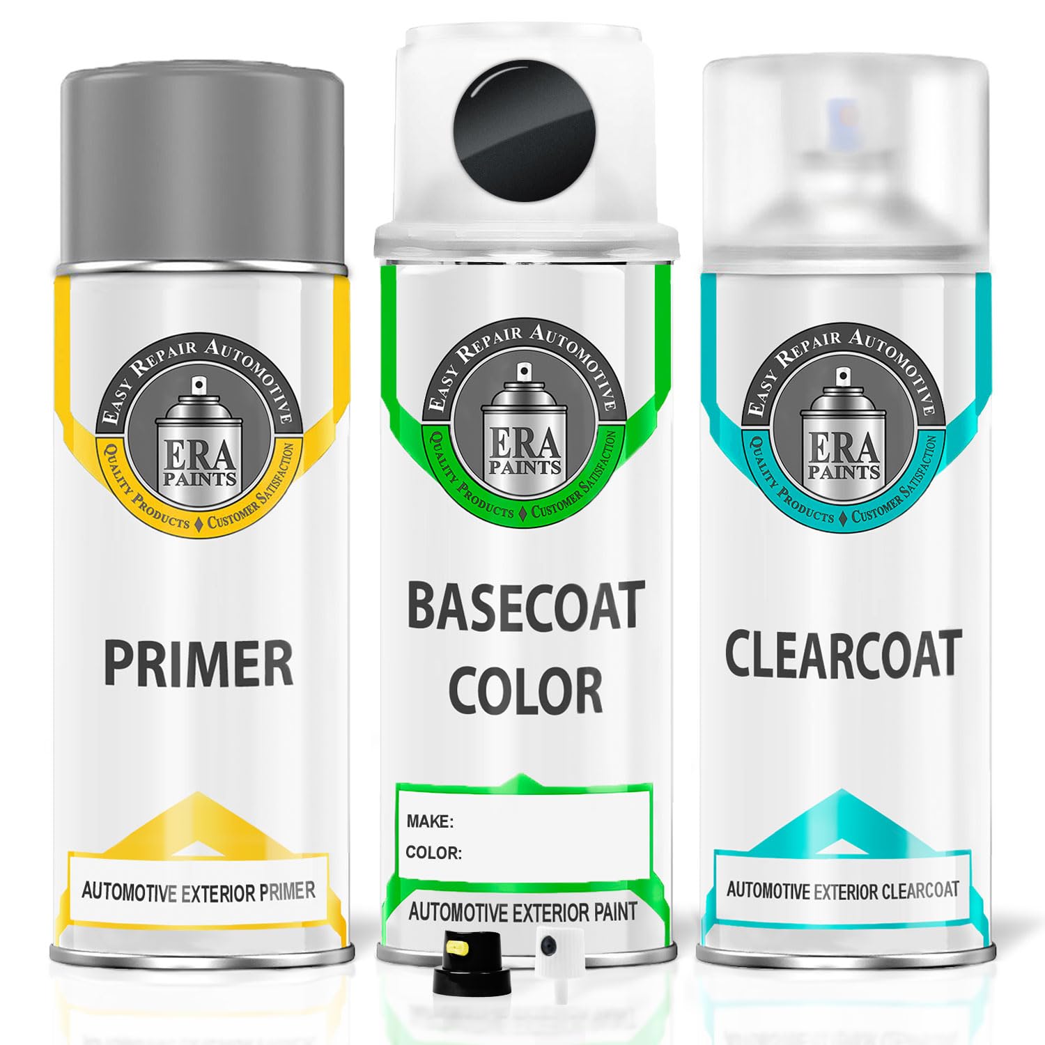 ERA Paints PXR/AXR - Brilliant Black Pearl for JEEP Exact Match Automotive Touch Up Paint Spray - Premium Kit