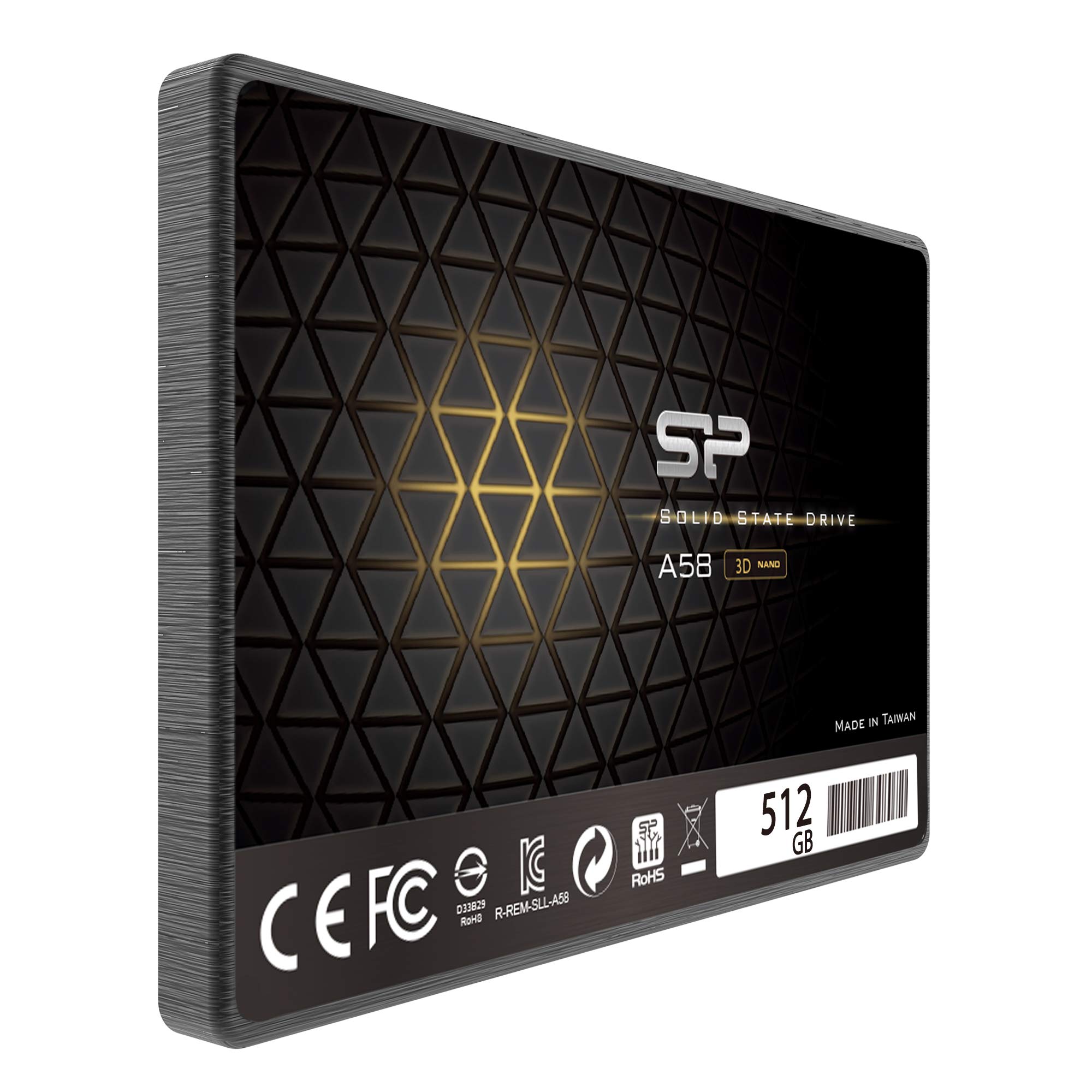 Silicon Power 512GB SSD 3D NAND A58 Performance Boost SATA III 2.5