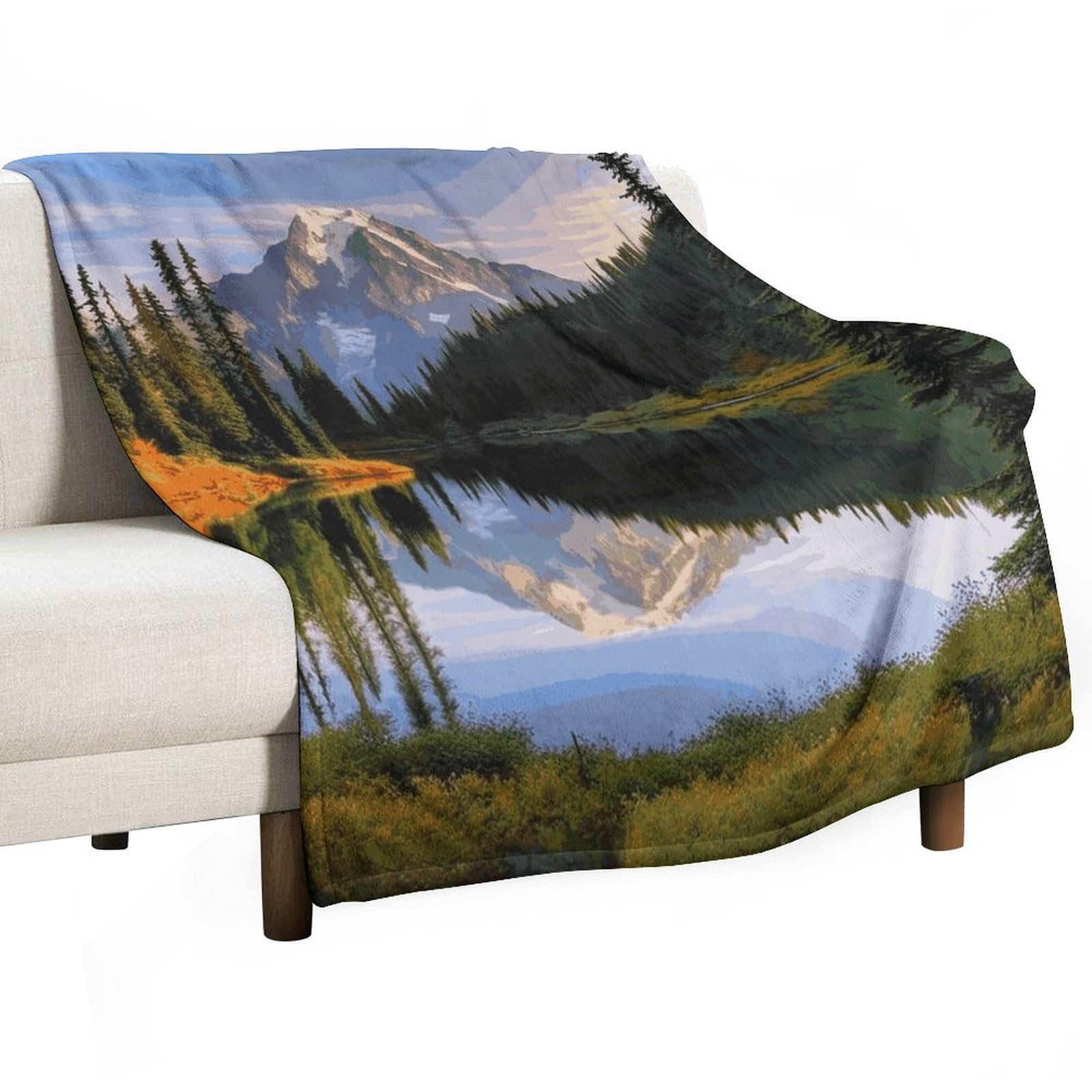 Couverture flanelle anti-boulochage pour éliminer le froid du salon