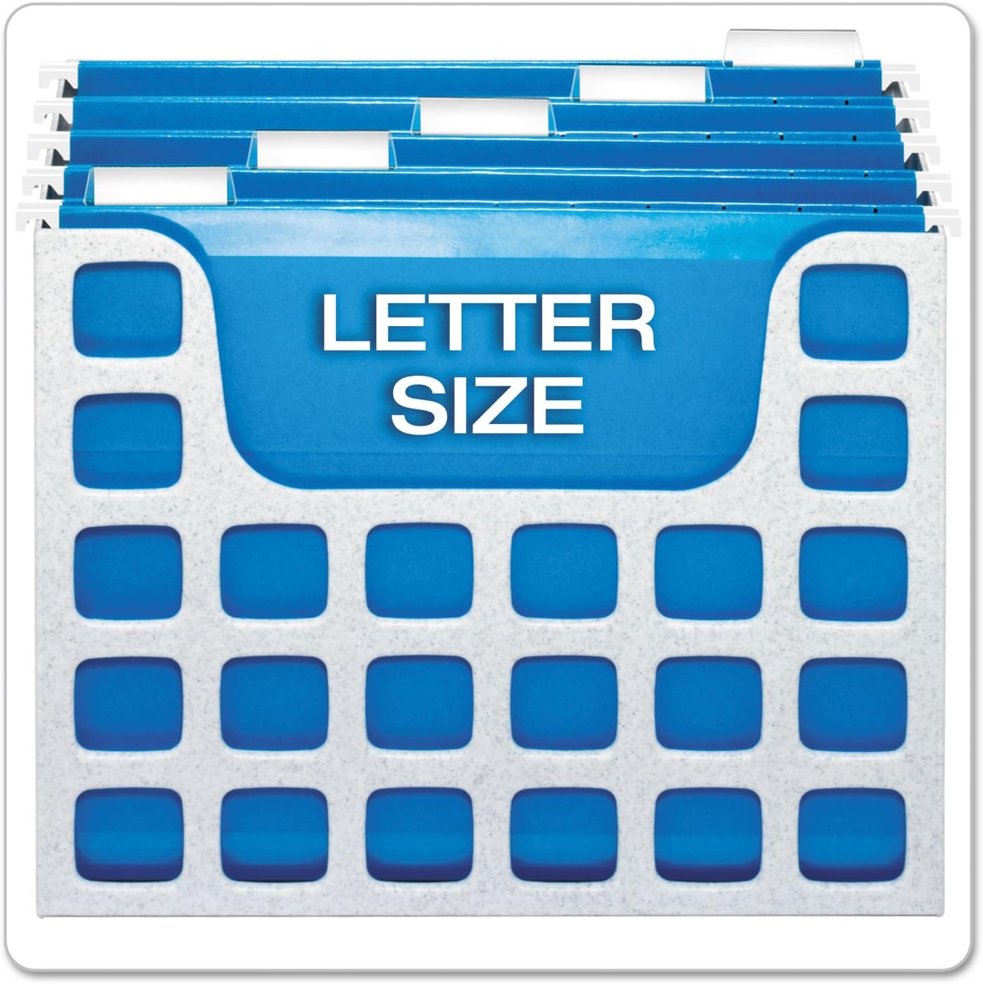 Pendaflex 23054 Desktop File w/Hanging Folders, Letter, Plastic, 12 1/4 x 6 x 9 1/2, Granite (PFX23054)