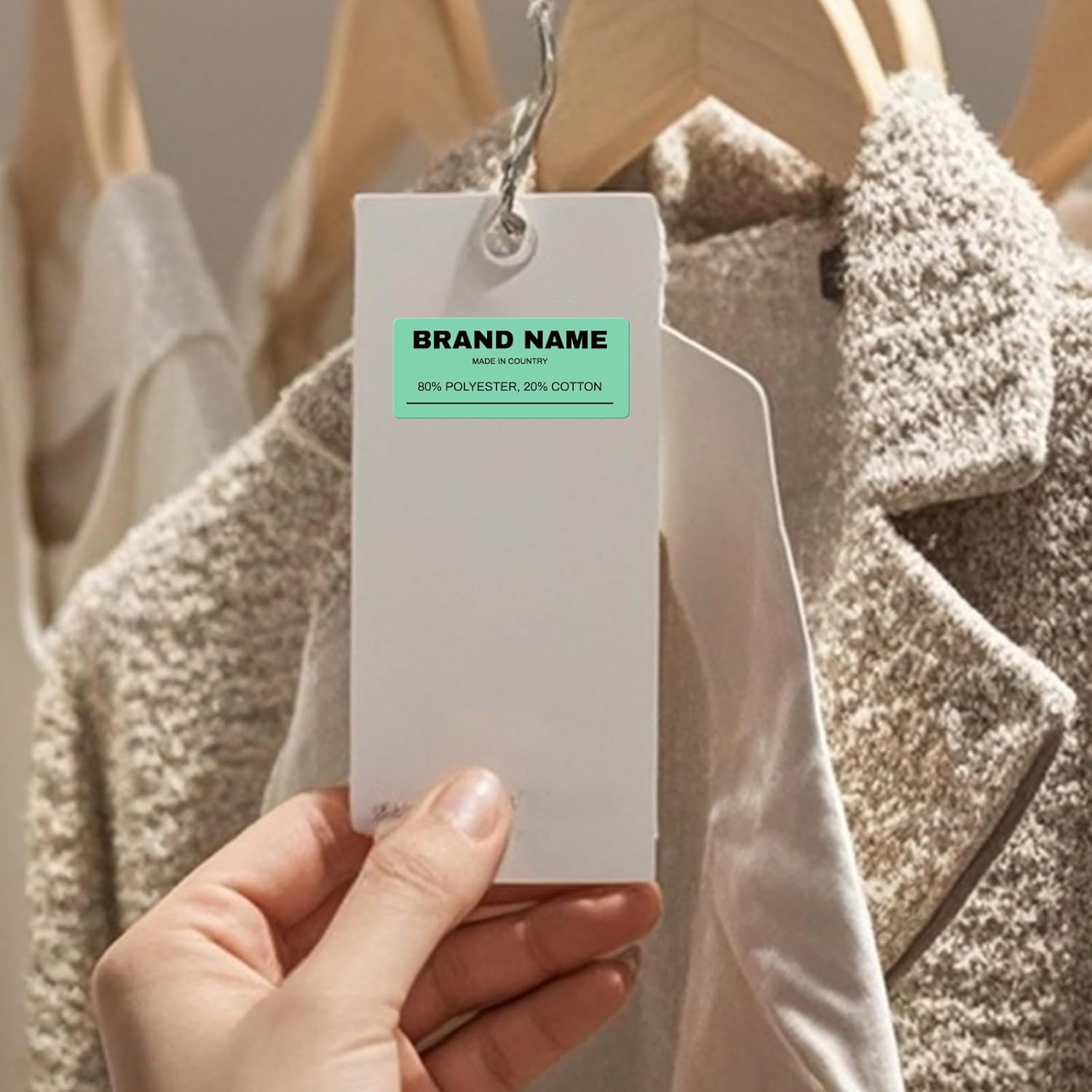 Thermal Labels 2×1 Inch Vinyl Green Rectangle Stickers for M110 M120 M220 M221 Self-Adhesive Waterproof Portable Direct Printer Label for Business Logo Design 350 PCS - Image 7