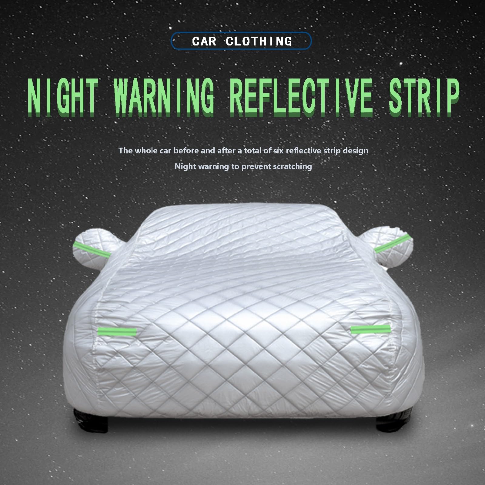 Telo Copriauto Antigrandine, Holthly Copertura Impermeabile Anti UV Vento Antipolvere, Copri Protezione Grandine Adatto per SUV/4x4 Longitud Fino a 460 cm YM