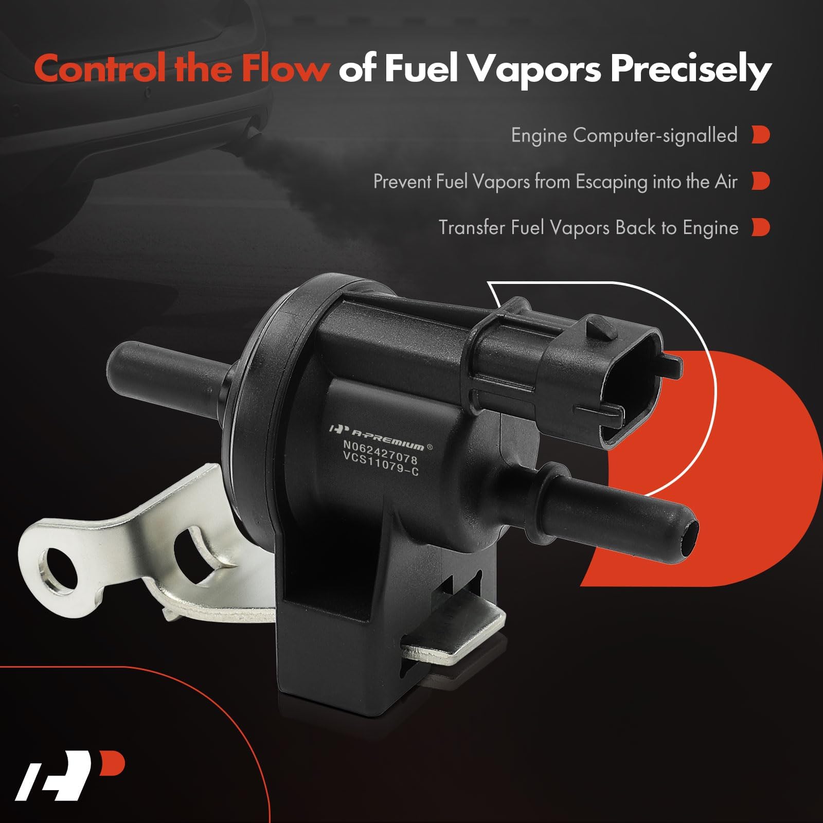 12632174 136200-7220 Vapor Canister Purge Solenoid Valve 12V For Chevrolet Impala 2015- Equinox GMC Buick 09T021 HV136200-7220 - 34