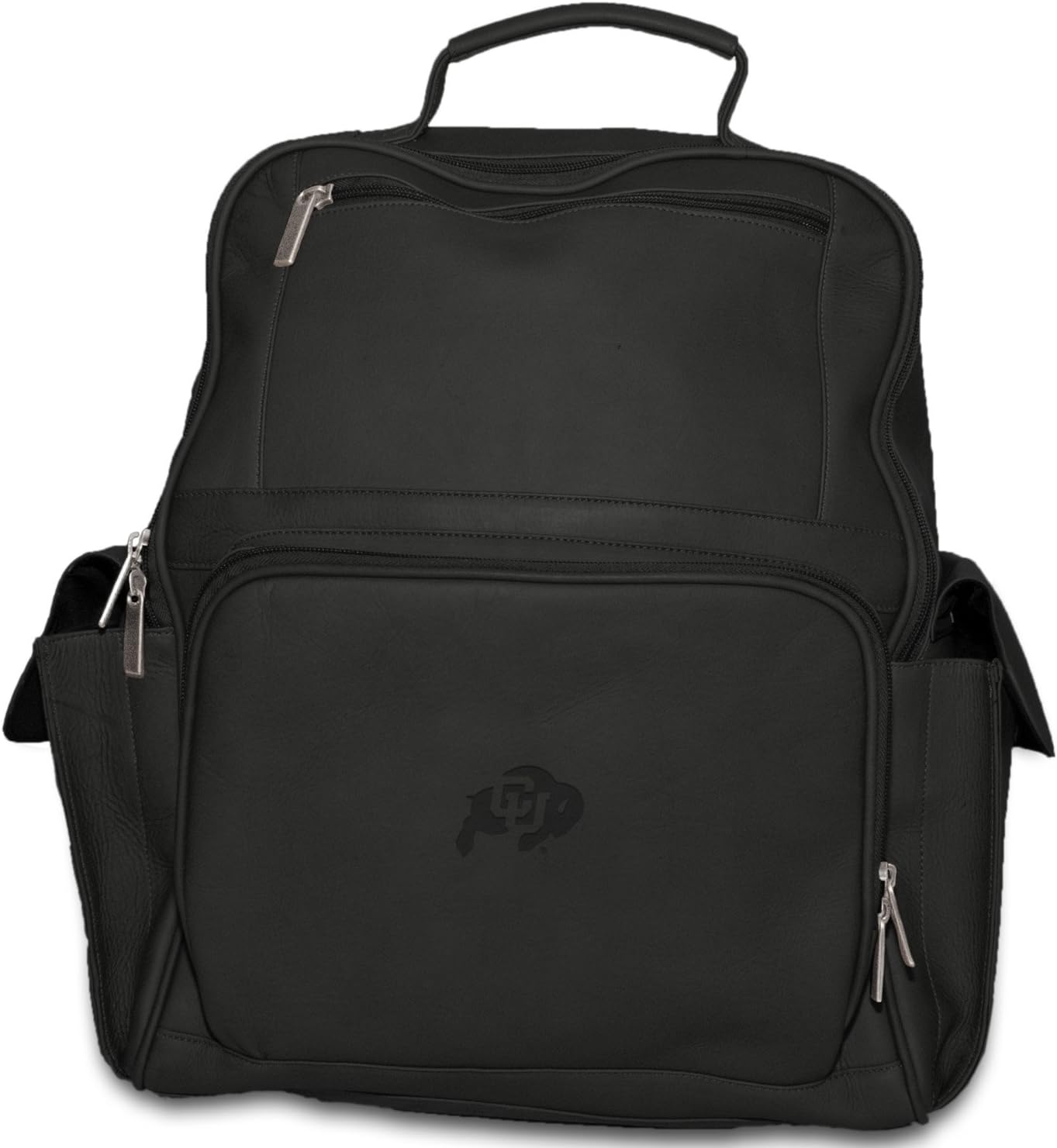 Amazon NCAA コロラドバッファローズ ブラックレザー 大型コンピューターバックパック Pangea Brands, LLC