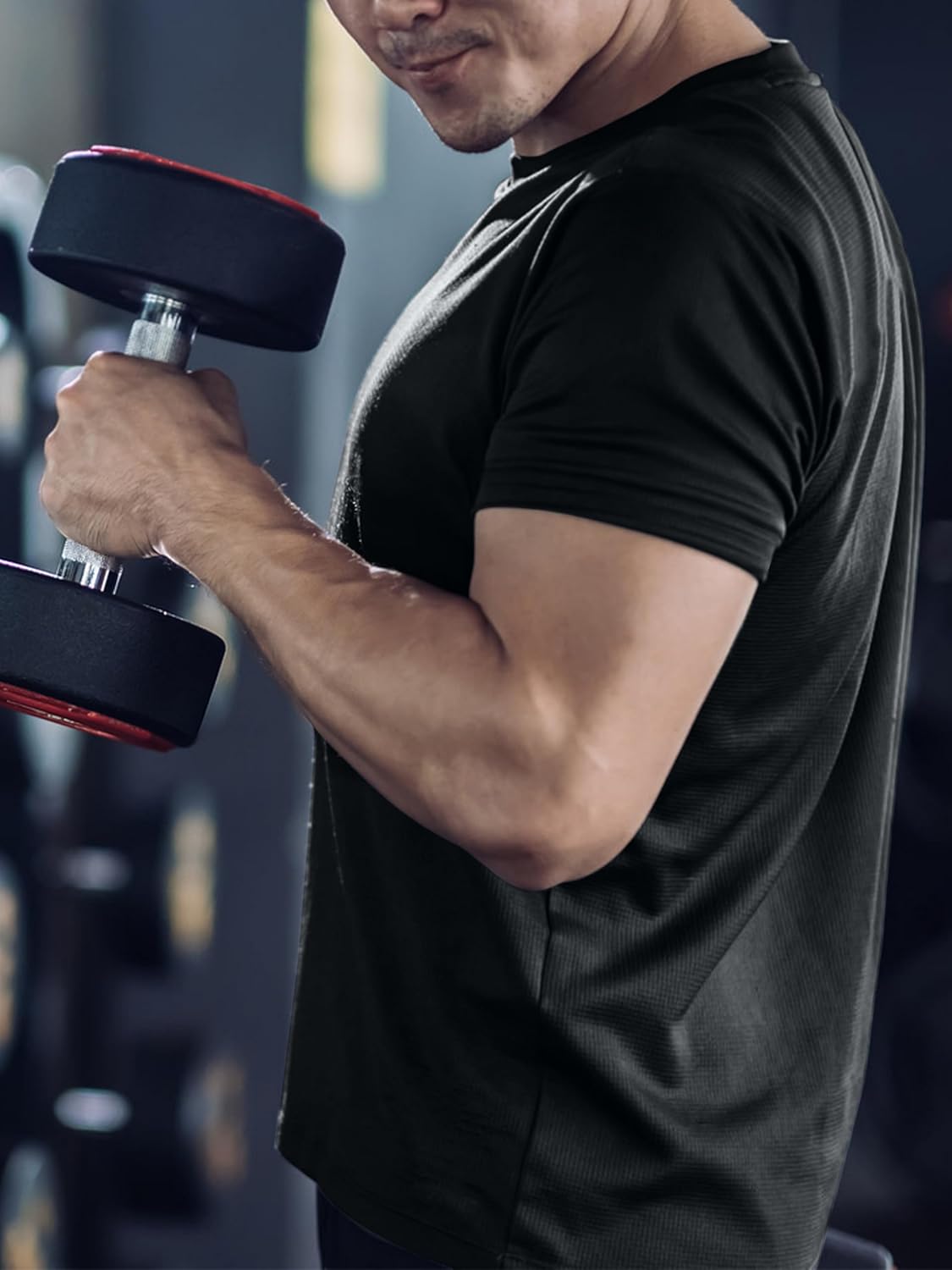 3 & 5 Pack Shirts for Men Moisture Wicking Workout Performance Dry Fit Mesh Gym Athletic Running T-Shirt - Image 2