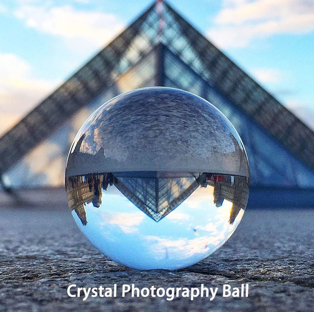 Photography Ball Crystal K9 Clear Photography Glass Ball Sphere Photography Lens Ball 80mm