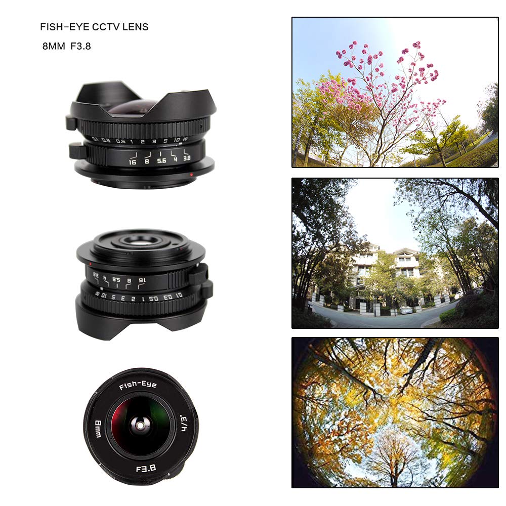 Amazon | Pixco 8mm F3.8 魚眼CCTVレンズ マイクロフォーサーズ