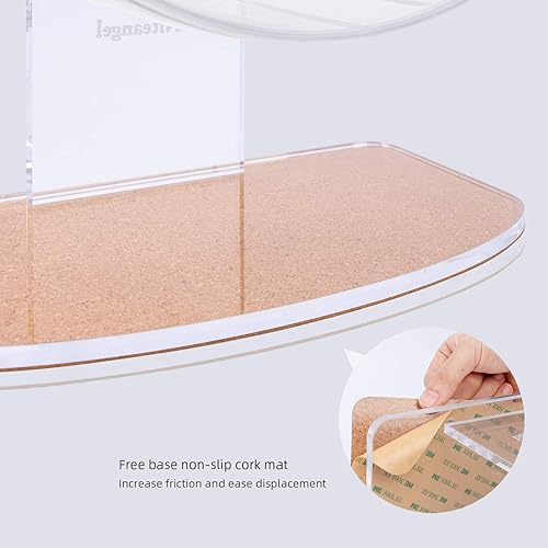 Vista 101 de Niteangel - Ruedas de ejercicio supersilenciosas para hámster, con soporte ajustable, para ratones, jerbos u otros animales pequeños Rosado