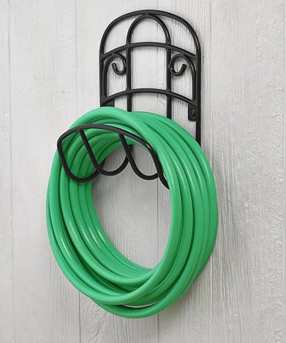 Miniatura 2 de Liberty Garden - Soporte de pie decorativo, para manguera de acero, Negro