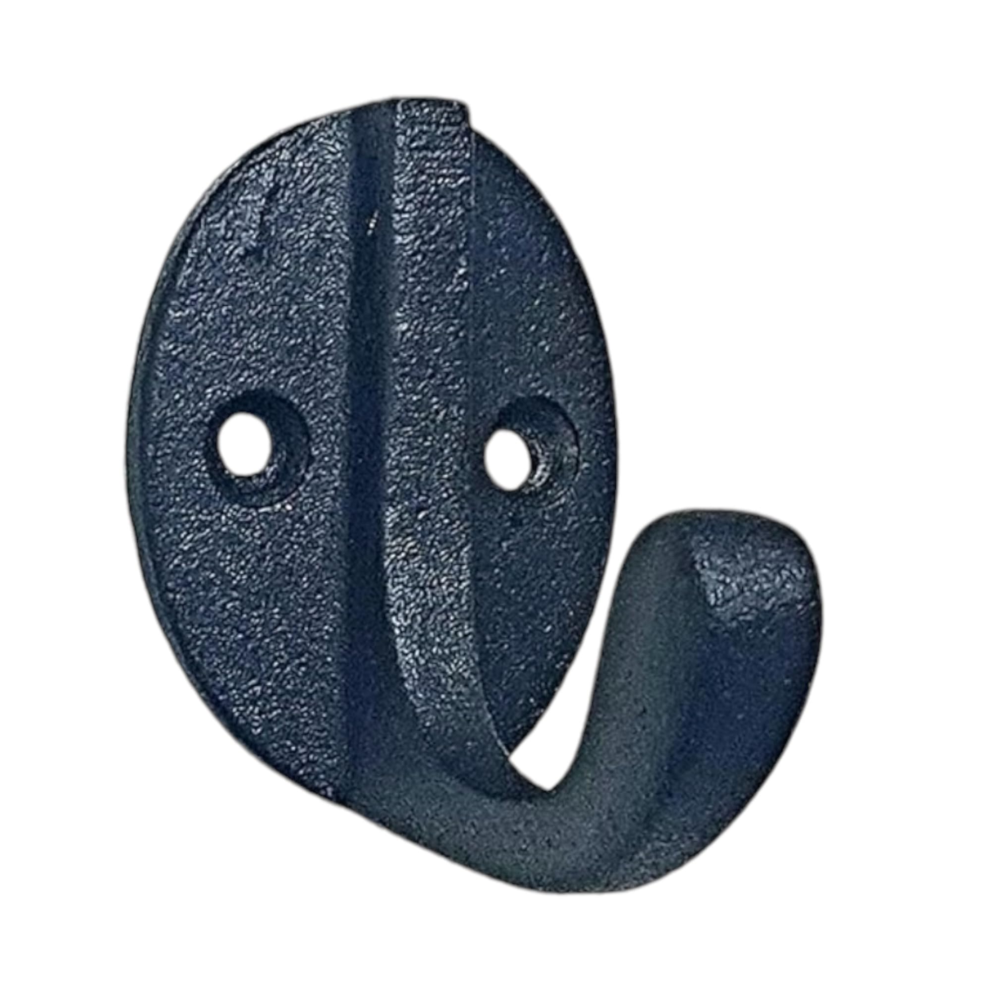 Manor Black Coat Hooks Hangers Robe Iron Single Wall Door Single