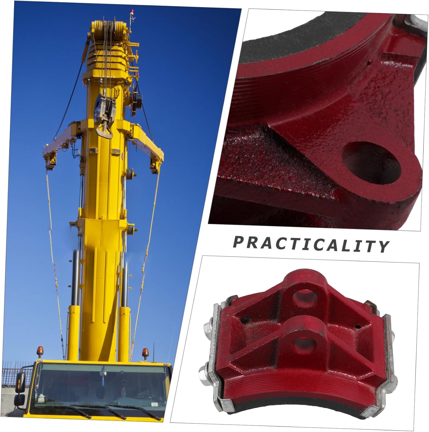 Series Hydraulic Brake Shoe Pad for Tower Crane Material Easy to Install Replace Enhanced Braking Performance Emergency Parking Brake Accessory