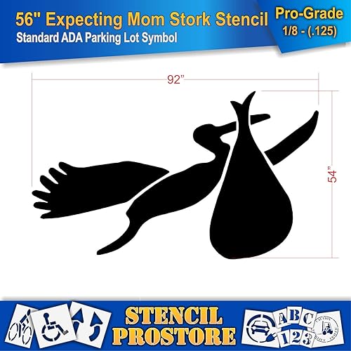 Miniatura 2 de Plantillas de pavimento  56 pulgadas  Reservadas para futuras madres cigüeñas  54 pulgadas x 92 pulgadas x 18 pulgadas (128 mil)  Grado profesional
