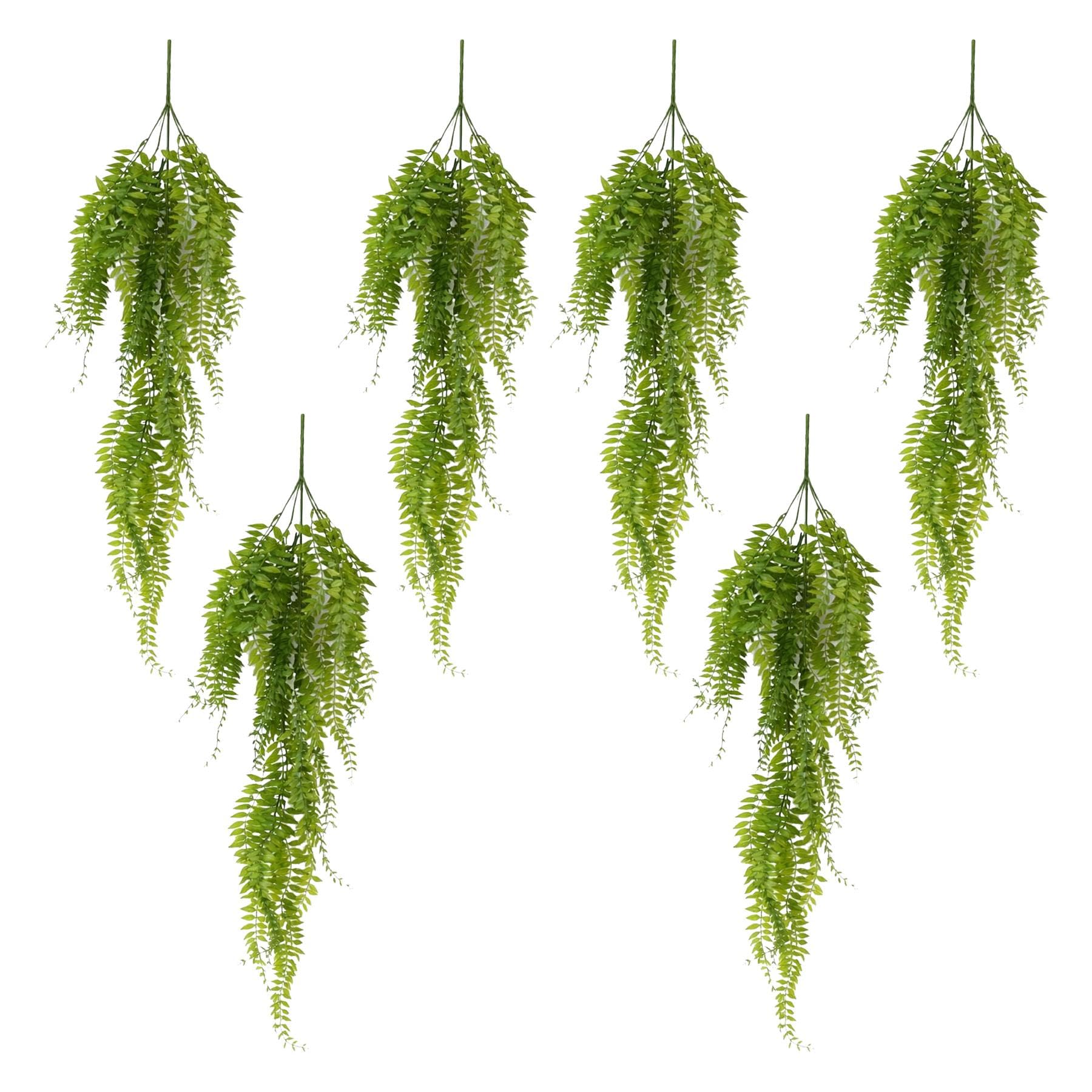 Multipack Leaf Design Artificial Hanging Plants