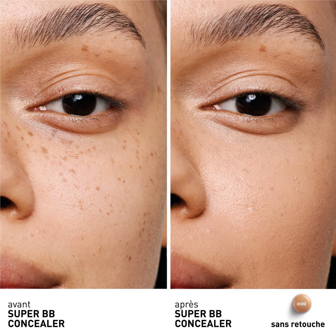 Erborian - Super BB CONCEALER - Anticernes-Soin Haute Couvrance Enrichi en Niacinamide et SPF 25 - Correcteur Yeux Hydratant, Fini Naturel - Cosmétique Coréenne - Doré 10ml