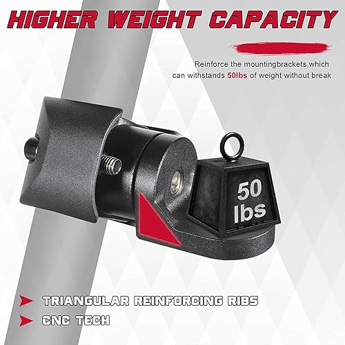 Miniatura 9 de OFFROADTOWN 2 soportes de montaje para látigo UTV, soporte ajustable para bandera de látigo compatible con Polaris Ranger General Can am Defender