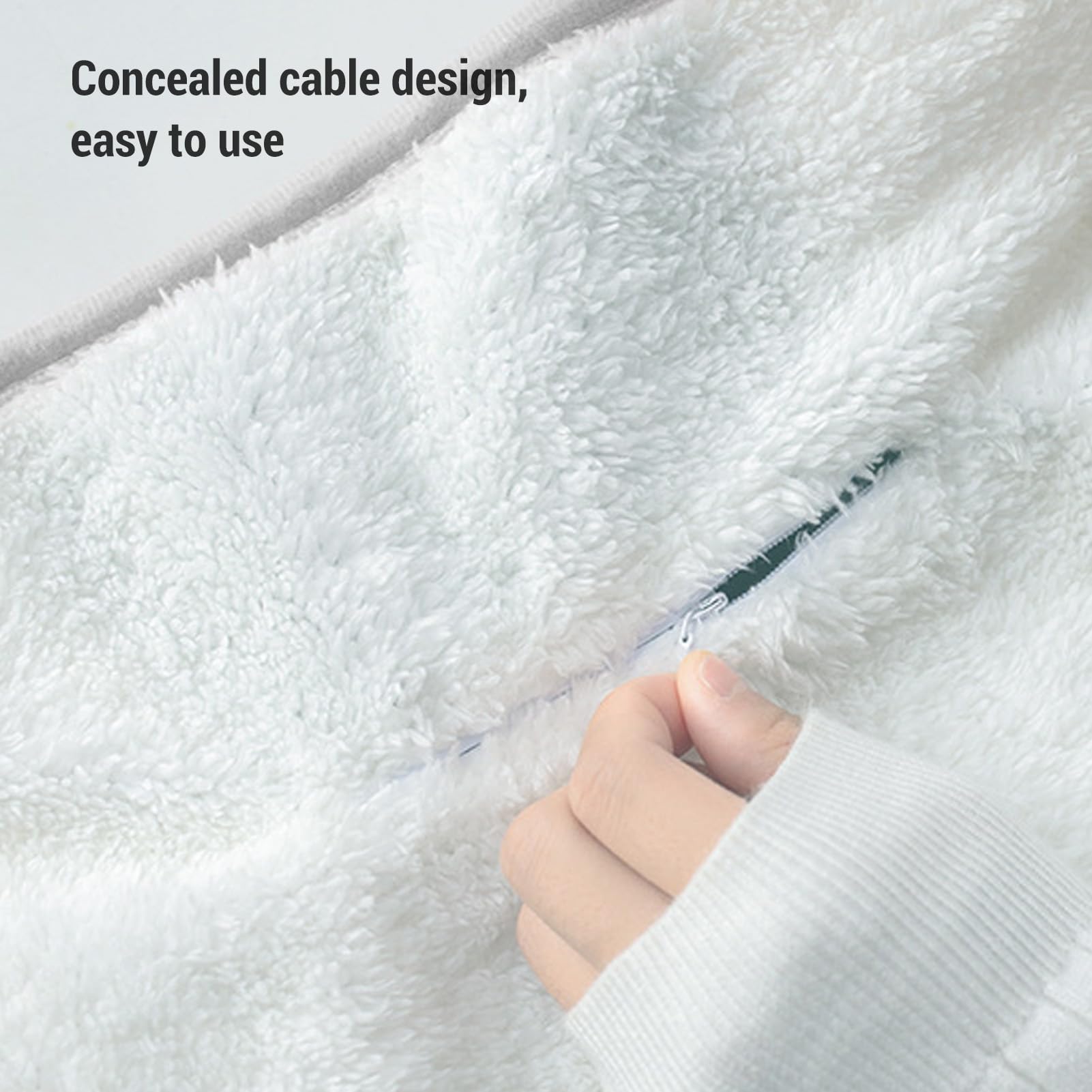 Marhynchus Electric Heating Blanket Comfortable Portable Heated Blanket USB Powered for Home and Office (Khaki)