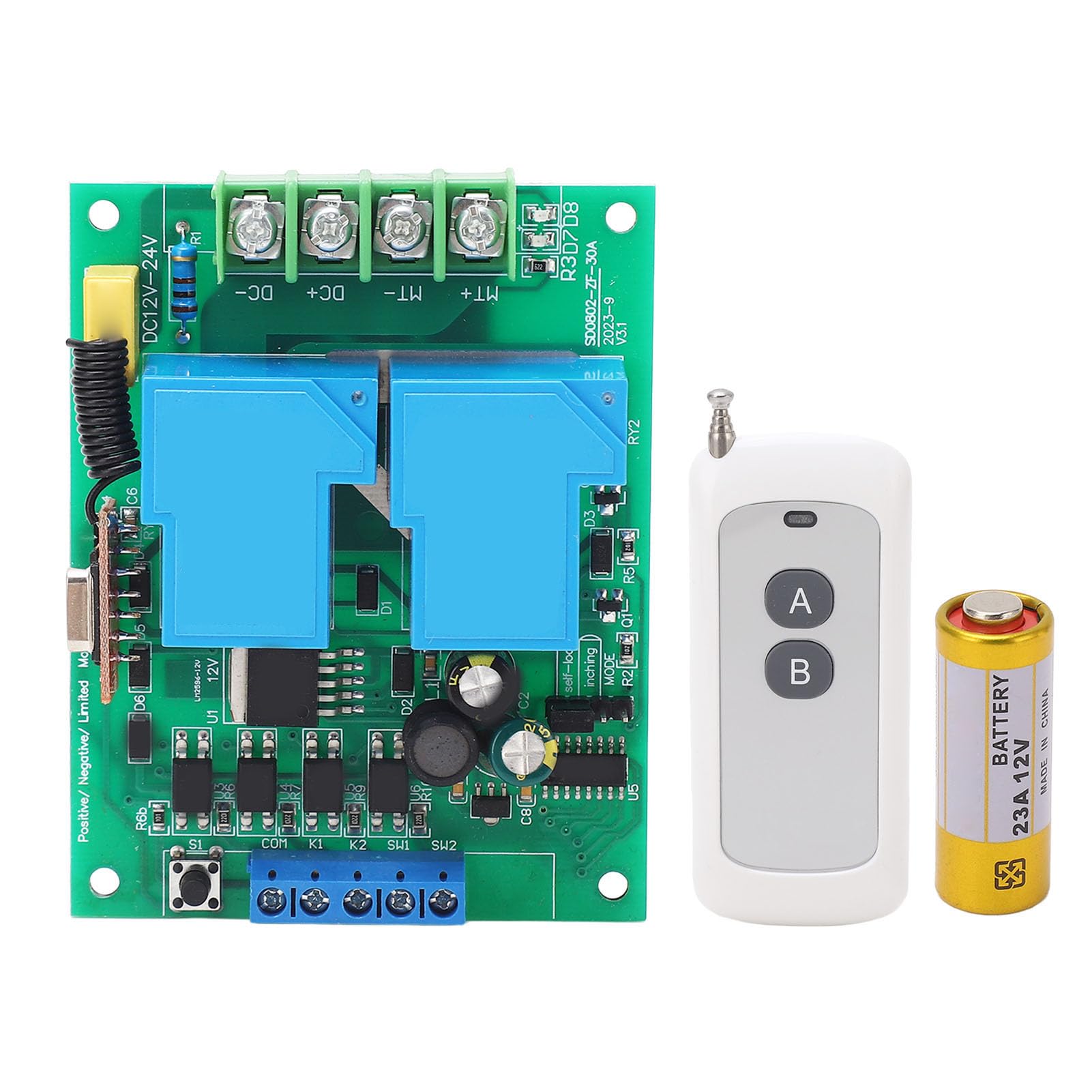 Module Commande Moteur DC Télécommande Contrôle Avant Arrière 2 Vitesses pour Robot Voiture RC