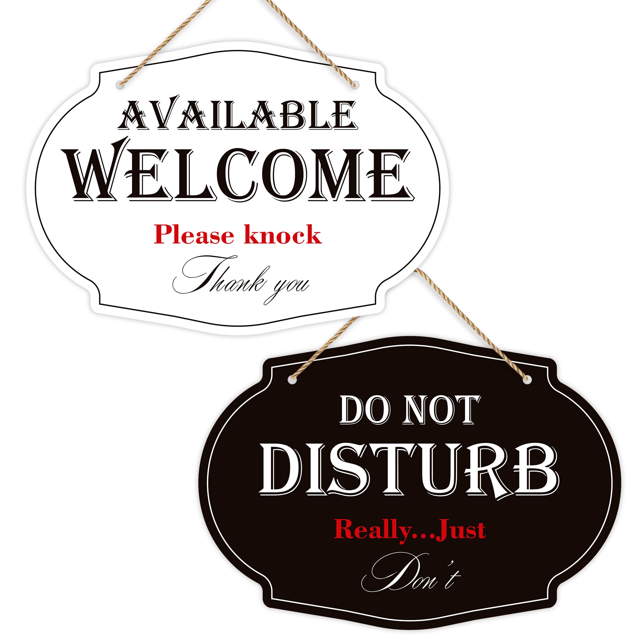 Lot De 4 Panneaux De Porte « Do Not Disturb » - Panneau De Porte Double Face « Do Not Disturb And Welcome » Pour Réunion En Session, Bureau, Maison, Clinique, Thérapeutes