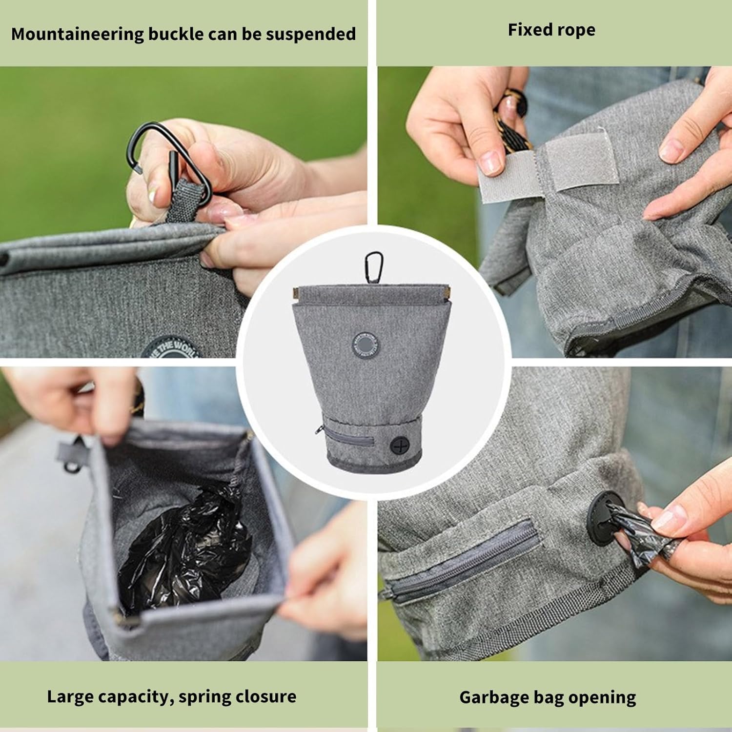 Dog Poop Pickup Bag Dispenser For Outdoor Practical Pet Waste Bag Dispenser For Dog Outdoor Walking Poop Bag Container