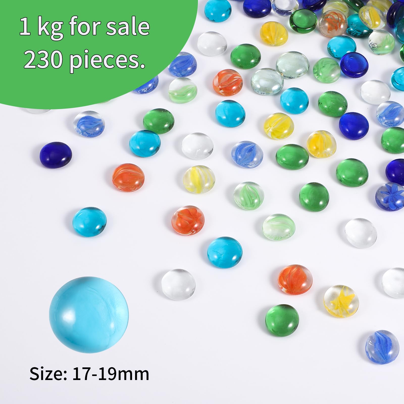 500 g/ok. 115 sztuk kolorowych szklanych nuggetów, kolorowe kamienie mugolskie dla dzieci, szklane kamienie dekoracyjne do wazonów, mozaikowe kamienie do majsterkowania, kamienie mozaikowe