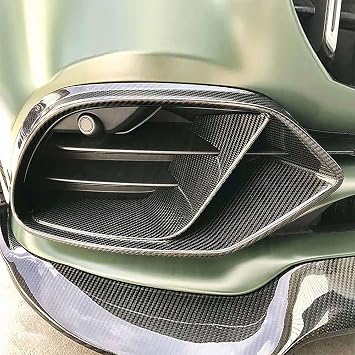 Carbon Fiber Front Bumper Air Vent Cover Fins fits for Mercedes Benz AMG GT GT50 GT53 GT43 4-Door X290 2019-2022 Front Bumper Light Grille Fog Lamp Grill Cover Factory Outlet