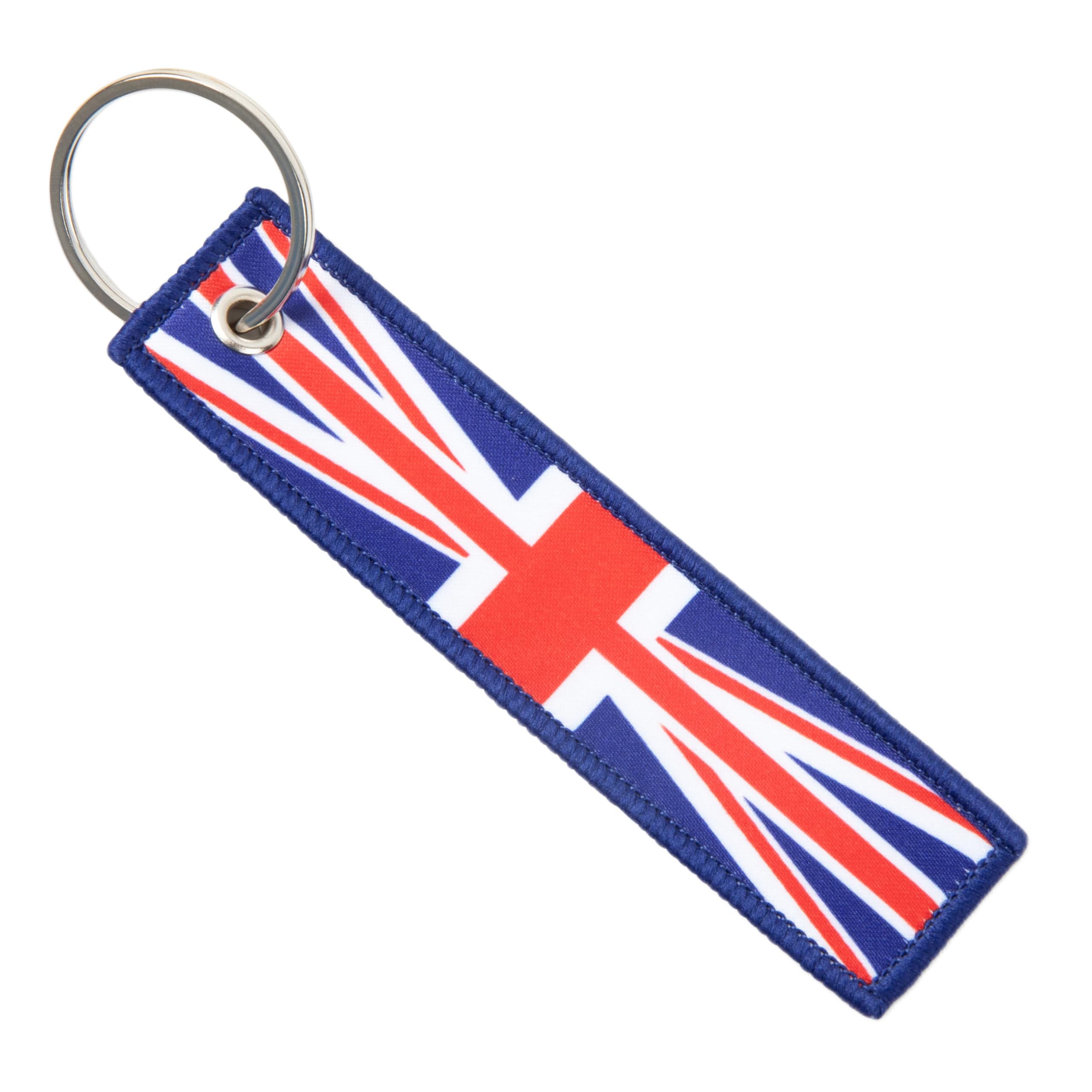 National Country Keychain Tag with Key Ring - Keys, Cars, Motorcycles, Gifts - EDC
