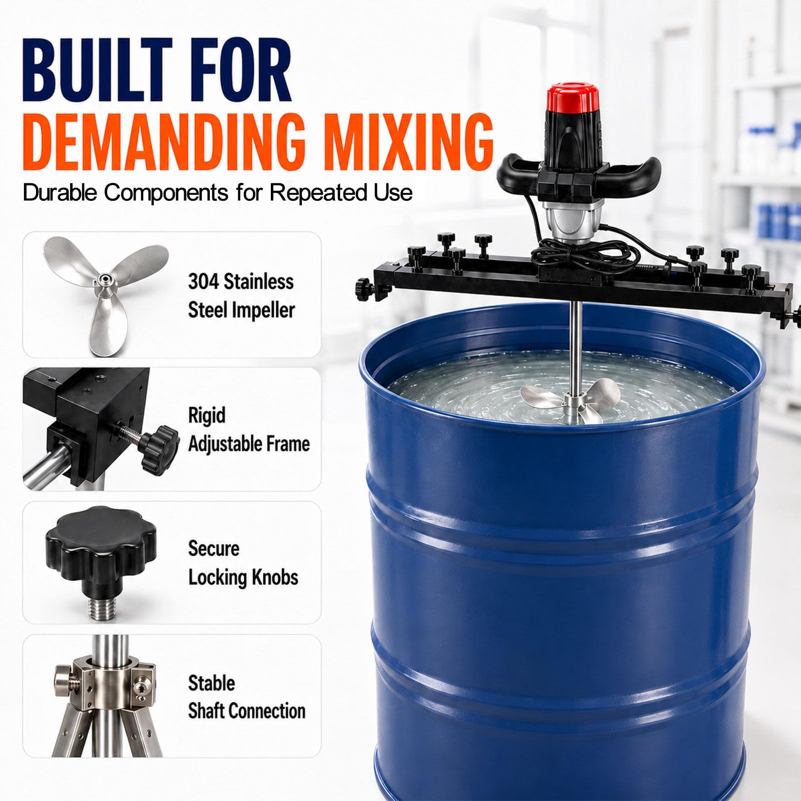 Mezcladora de Tanque para Recubrimientos con Hélice Plegable DispersionDisc