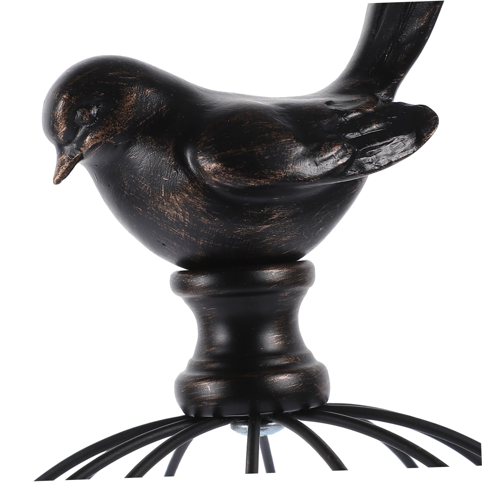 MAGICLULU 3 Stck. Leuchter-Ornament Laterne Fackel Spitzkerzen Kerzenhalter Votiv- Geführte Kerze Solar- Teelichthalter Tiki Kerzenwärmerlampe Vintage Lantern Käfig Docht Eisen Black