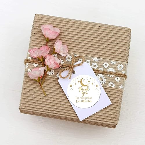 Miniatura 4 de 50 calcomanías de agradecimiento por celebrar nuestra pequeña estrella, calcomanías de regalo de agradecimiento para celebrar, regalos de fiesta de