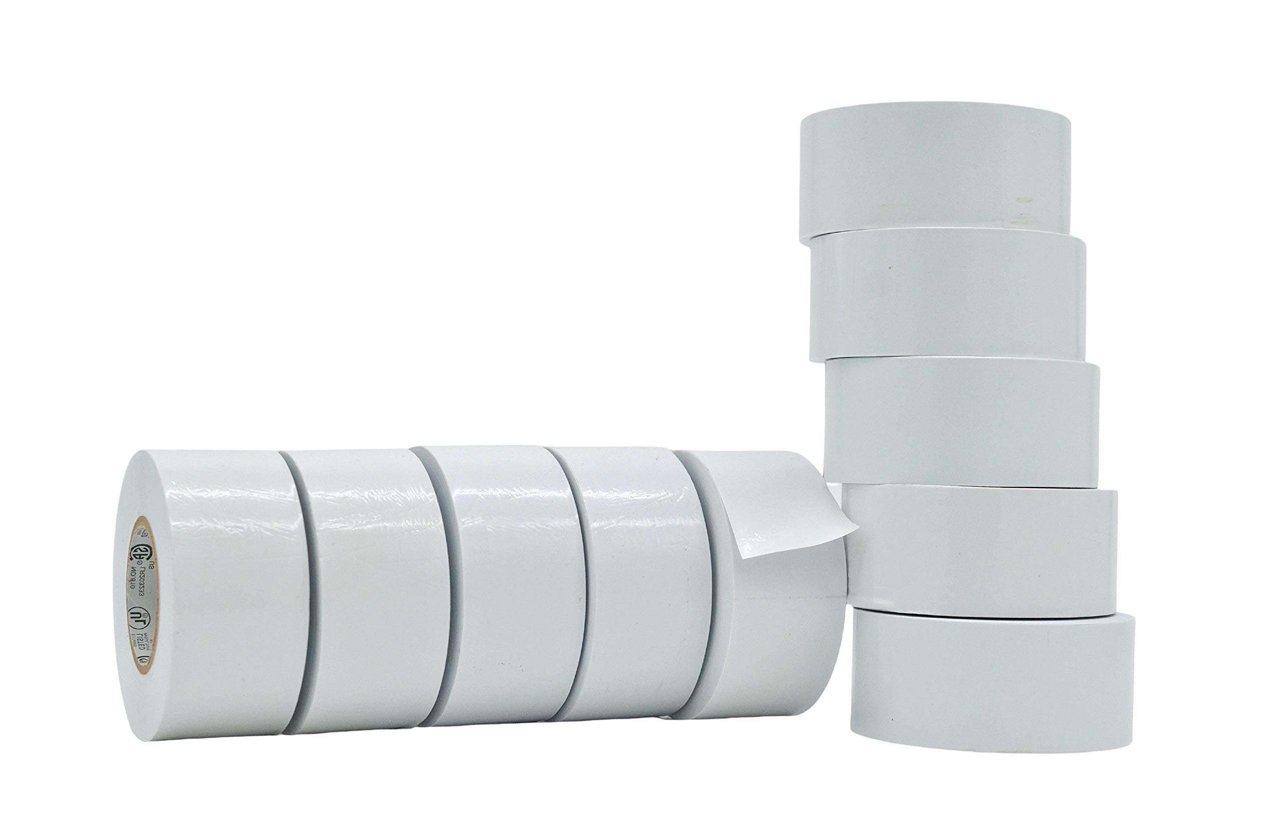 WOD ETC766 Professional Grade General Purpose White Electrical Tape UL/CSA listed core. Vinyl Rubber