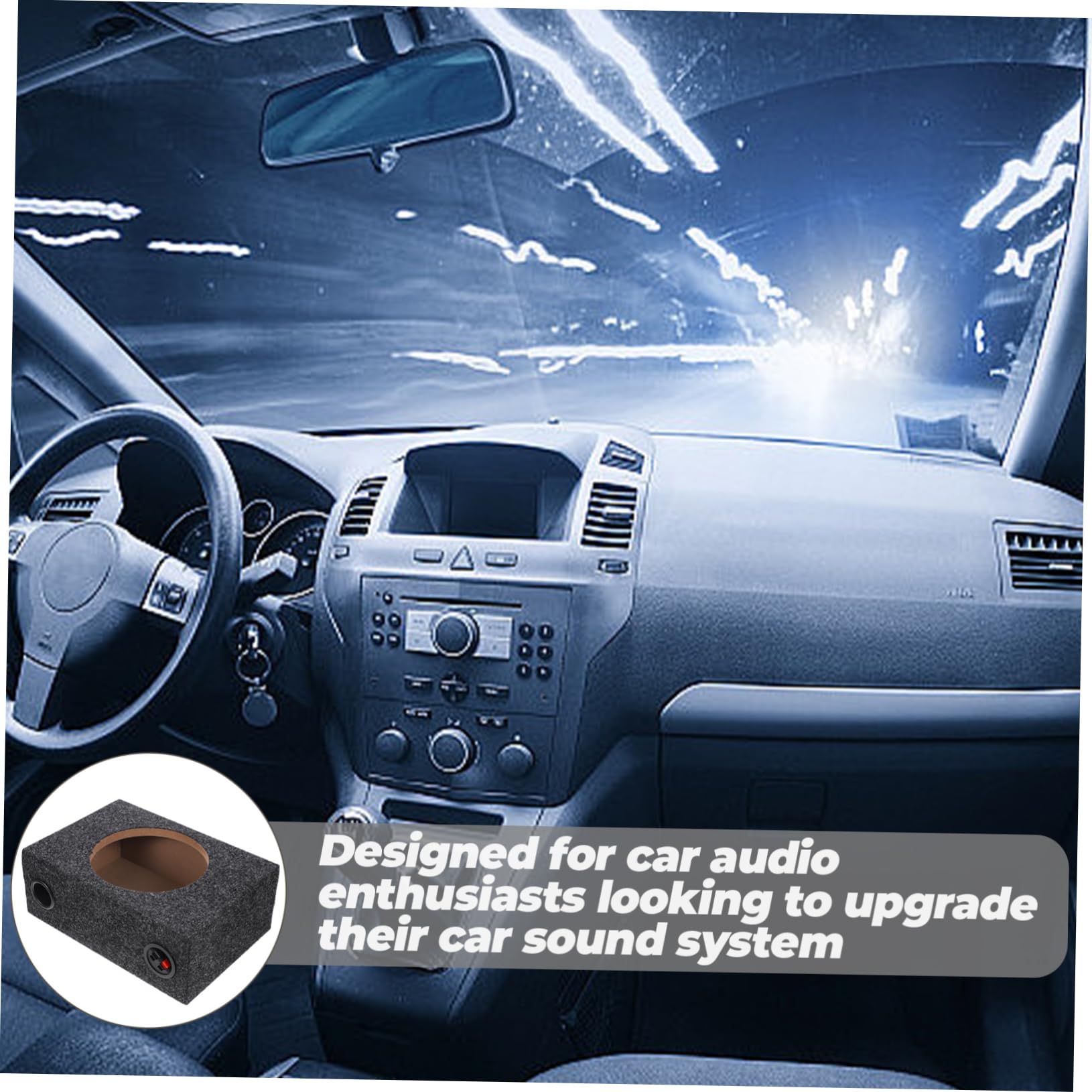 Holibanna Box Subwoofer Auto 8 Pollici Sigillato Moquette, per Installazione Semplice e Bassi Potenti