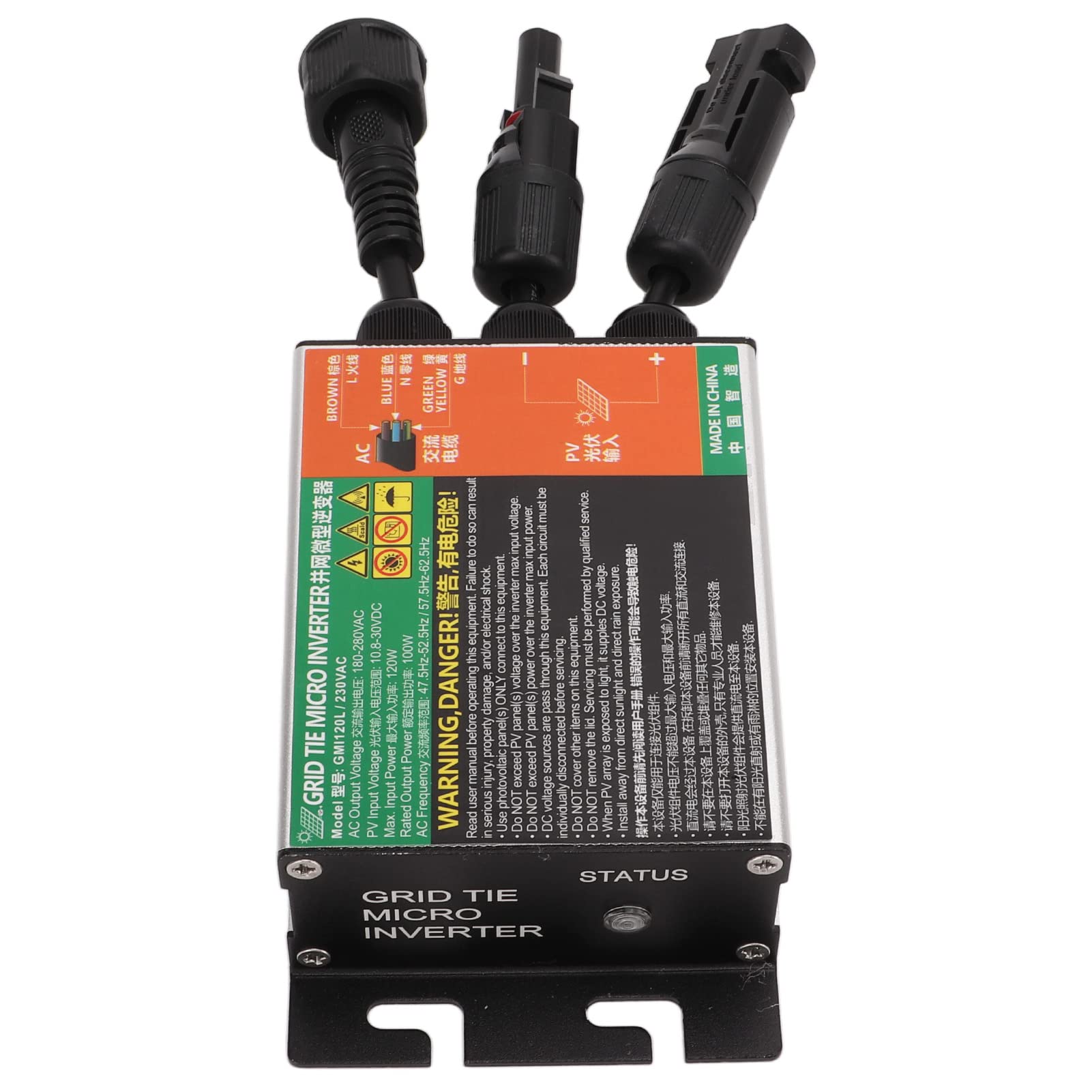 Mikroinwerter Solarny 120W, Podłączony do Sieci 230V MPPT, do
